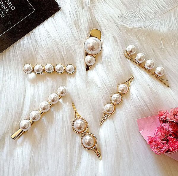 

6pcs shiny large size metal minimalist hair accessories elegant women barrettes hair clip hairgrips duckbill clip hairpins wedding jewelry, Golden;silver