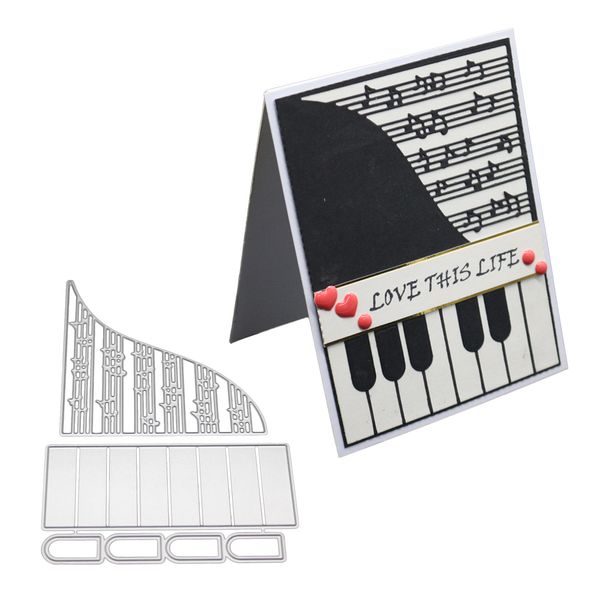 

piano music series cutting dies diy scrapbooking etching stencils