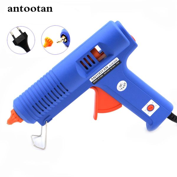 

150w eu plug bule melt glue gun with temperature tool industrial guns thermo gluegun repair 1pc 11mm stick