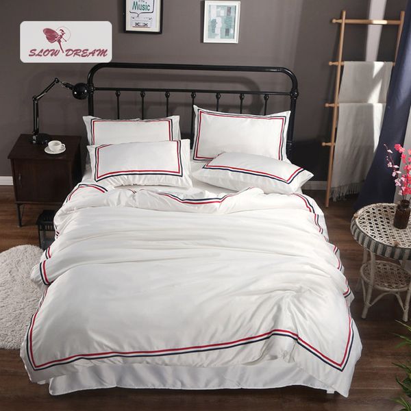 Slowdream Bedding Set Euro Pastel Underwear Bedspread Luxury 100