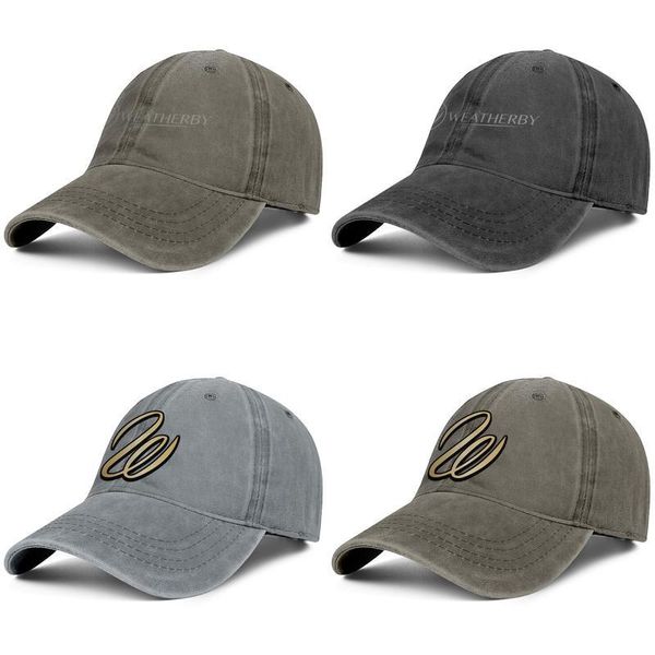 

weatherby logo denim baseball cap custom fitted personalized trendy hats flying logos weatherby-logo core smoke, Blue;gray