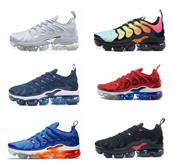 

2018 tn plus men running shoes triple black white sunset p blue wolf grey usa designer fashion luxury mens women designer sandals shoes