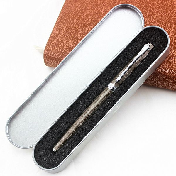 

wingsung 9103 серебряный зажим металлическая авторучка 1.0 мм роскошные чернильные ручки для письма офис школьные принадлежности бесплатная