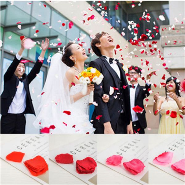 

2018 New 100Pcs/1000pcs Artificial Silk Rose Petals Wedding Party Celebration Decoration Flower Confetti