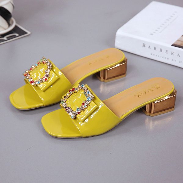 

brand colorful rivet ladies fashion mules women woman female slides peep toe slippers causal shoes low heels c15, Black