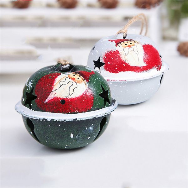 

new hanging christmas bells 6cm 1pc xmas ornaments color bell pendant christmas tree accessories hanging bell 0924#30