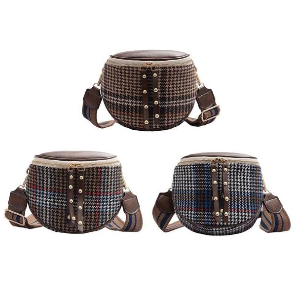 

мода шерстяной сумка женщина полукруг wide сумка плеча zip болс feminina 2020