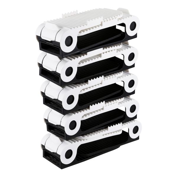 

10x adjustable shoe slots organiser space saver shoe storage stacker holder