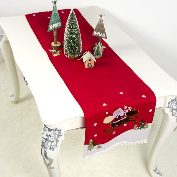 

hw santa claus christmas tablecloth for dining table decorations home party table covers christmas decoration cloth