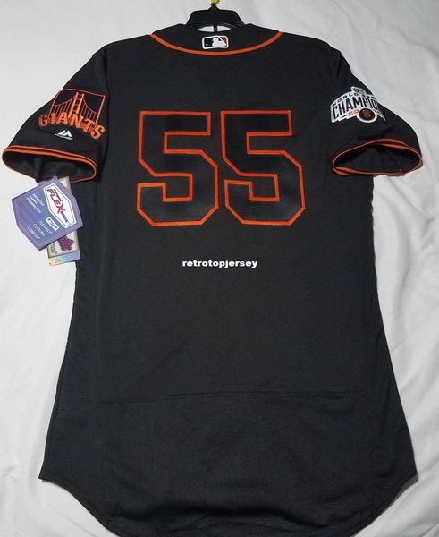 

majestic san francisco #55 tim lincecum flex base jersey mens stitched wholesale big and tall size xs-6xl baseball jerseys, Black;blue
