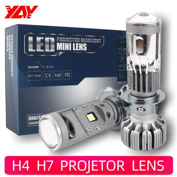 

h4 h7 mini led объектив фары лампы h7 led projetor фары ближнего света дальнего света ледяная лампа авто фары 90 вт 5500 к белый свет