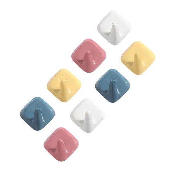 

new 8pcs/12pcs single prong hook mini size wall mounted simple style cloth hanger for coats hats towels keys