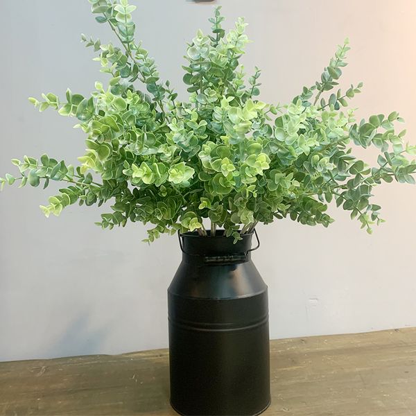 

artificial eucalyptus leaves plastic plant branches fake leaves home wedding decoration christmas party decor faux foliage