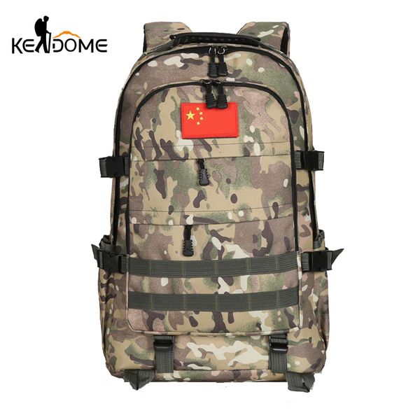 

50l sports tactical backpack camping hiking rucksack camouflage army bag camping mountaineering trekking outdoor xa200d