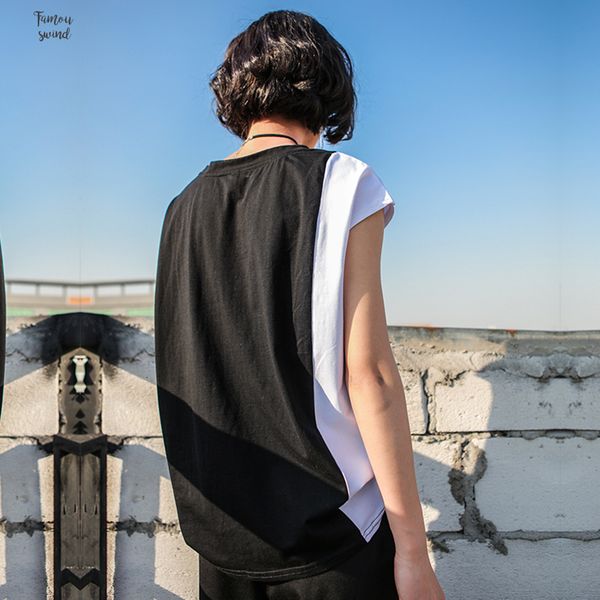 

хит t shirt color plus размер короткие рукава пуловер пэчворк vintage o шеи ljt1838 корейский одежды 2019 summer casual, White