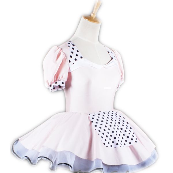 

children's dance clothes short-sleeved girls ballet dancers summer european american autumn children's performance costumes l117, Black;red