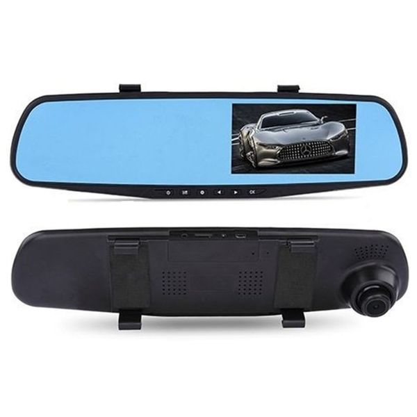 

4.3 inch dual lens car dvr rear-view mirror full hd 1080p auto super wide angle night vision dvr video recorder drop shipping