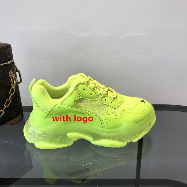 

in stock old and daddy shoe combination sole sneaker color fluorescent mosaic color trend handsome personality crystal sole women's sho, Black