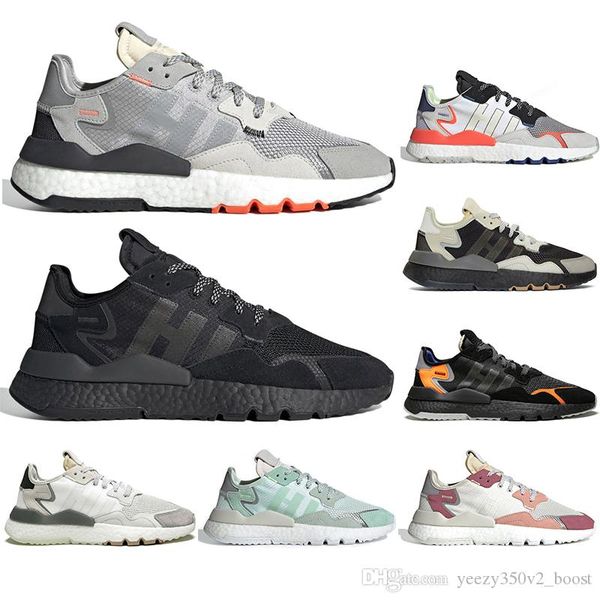 

with socks 2019 nite jogger 3m reflective running shoes men women triple black white breathable mens trainer sports sneakers
