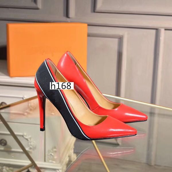 

2019 with boxs designer high heels women fashion bottoms platform wedges sandals pump dress shoes size 37, Black