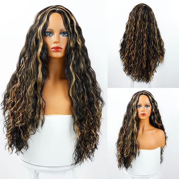 

паѬики глђбока волна Ѭедн а омбѬе блондинка коѬиневй 4 веа дођпн, Black