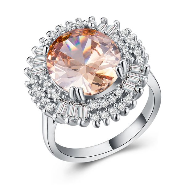 

personal collection zhimu ornaments 925 silver plated and zircon inlaid fashion ring with exquisite jewelry box (b1132)