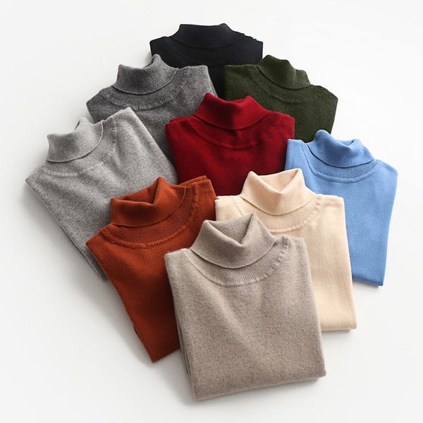 

cashmere turtleneck fashion men wool sweater clothes 2019 autumn winter jersey hombre pull homme pullover men slim sweaters, White;black