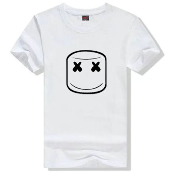 

marshmello майка dj chris комсток коротким рукавом платье музыка звезда тройники досуг печати одежда мужская хлопок tshirt, White;black