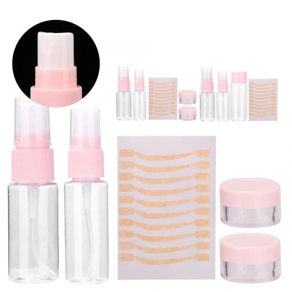 

portable travel cosmetics liquid containers shampoo lotion perfume storage spray bottle set refillable perfume bottle