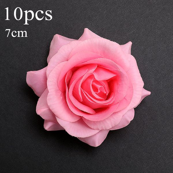 

10pc silk artificial flowers fake flower heads wedding bouquet party home decor