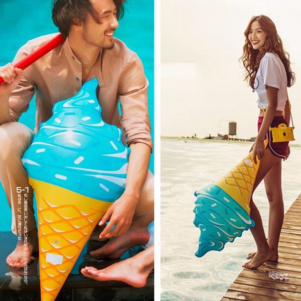 

swimming pool float water fun toys swim ring ice cream inflatable float pool accessories floats environmental pvc swimming toy