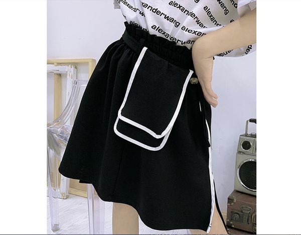 

девочек юбки 2020 летом новый корейский детский дизайн сплайсинга короткой юбке a-линия юбка ins с тенденцией