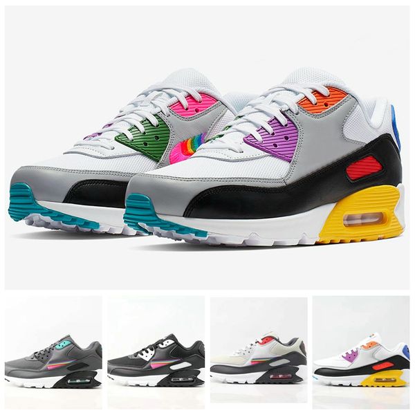 

2019 new 90 be true running shoes for men womens hybrid colorful black rainbow trainers sports 90s betrue sneakers size5.5-11