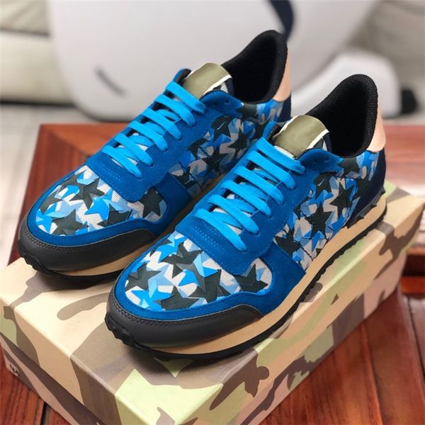 

stud rockrunner камуфляж тренеры дизайнерская обувь mesh натуральной кожи combo rock runner кроссовки для мужчин женщин резиновая подошва с, Black
