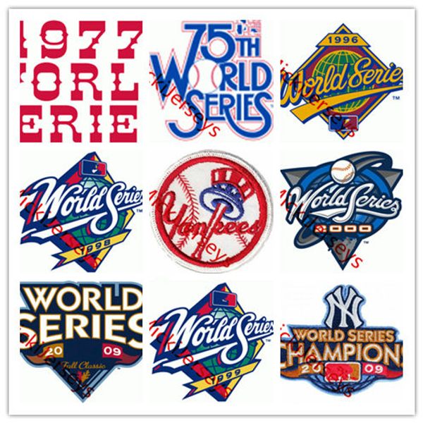 

7 piece / lot,1977 1978 1996 1998 1999 2000 2009 ws chimpions patch dj3k 602 all-time saves patch 1980's round jersey patch