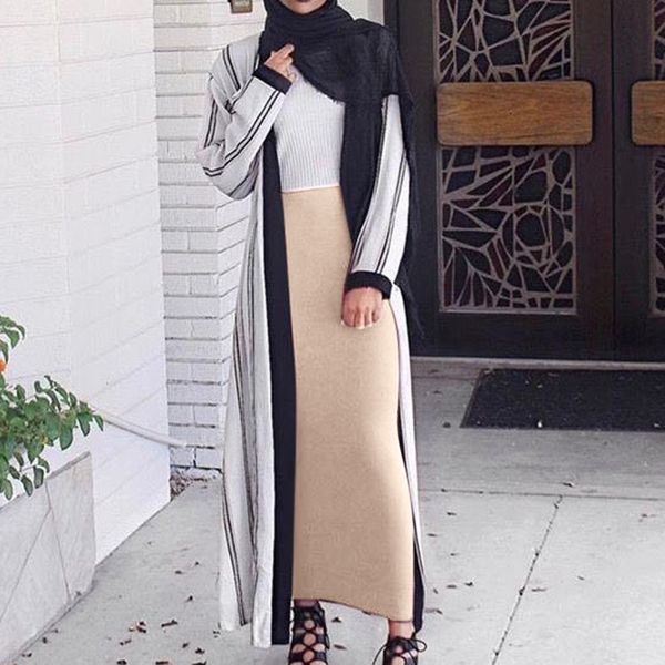 

fashion womens skirt muslim bottoms long skirts thickening pencil skirt ramadan party worship service islamic clothing vestido #, Red