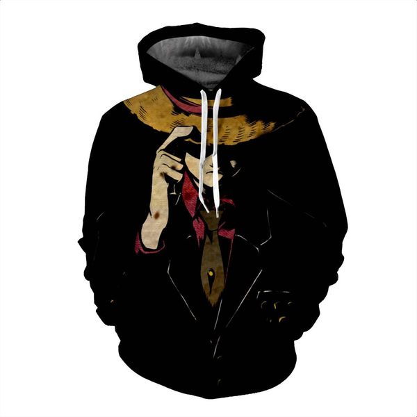 

unique nature 3d hoodies streetwear one piece hooded sweatshirt casual pullover funny tracksuits harajuku, Black