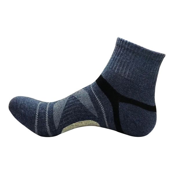 

new men sports socks sweat-absorbent non-slip running cycling hiking socks outdoor sports exercise basketball, Black