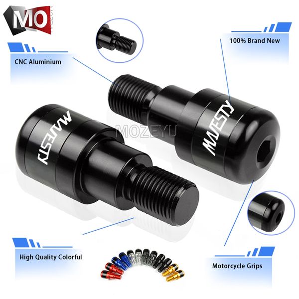 

motorcycle cnc aluminum handle bar handlebar grips ends slider falling protector for yamaha majesty 400 2004-2011 2005 2006