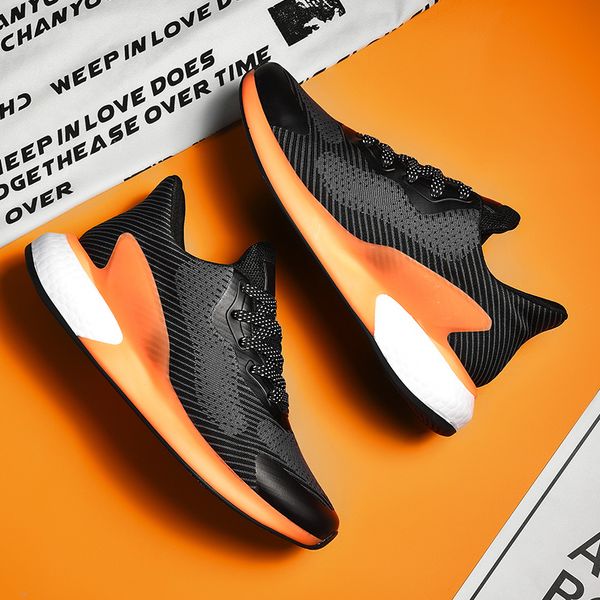 

breathable men running shoes 2020 lightweight men's sneakers brand new design high elasticity sports shoes mans footwear