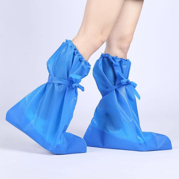 

pe plastic boot covers outdoor safety tool rain shoe cover overshoes waterproof elasticated prevent wet tools boot covers, White;pink