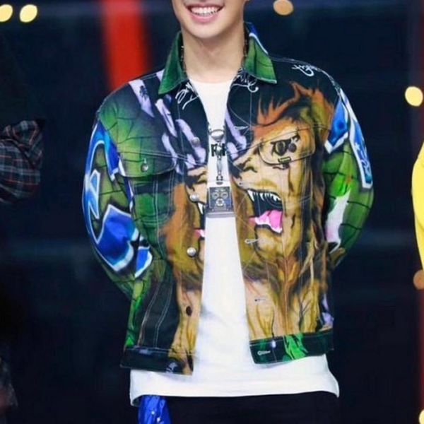 

18ss lion's den denim trucker jacket retro street hip-hop comfort coat casual men and women couple jacket hfwpjk143, Black;brown