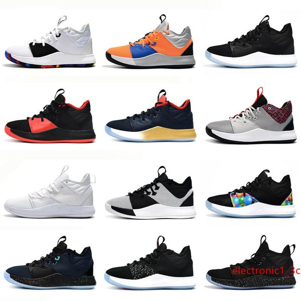 

2019 new paul george pg 3 basketball shoes mens george gold championship mvp finals training sneakers sport basketball shoes white size 7-12