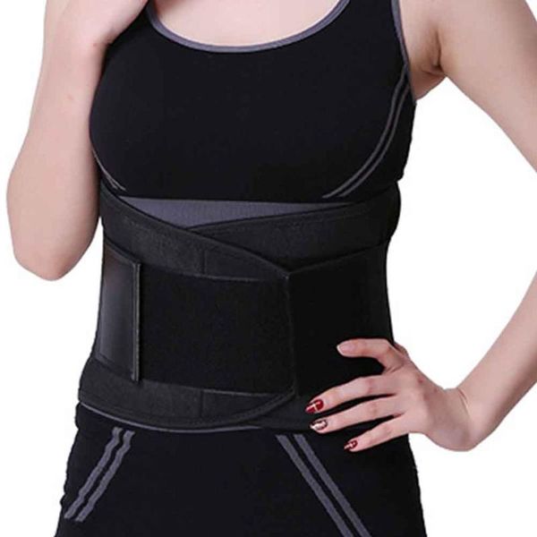 

women men abdominal back adjustable gym easy wear supporting waist trimmer sweat wrap muscle compression body shaper, Black;brown