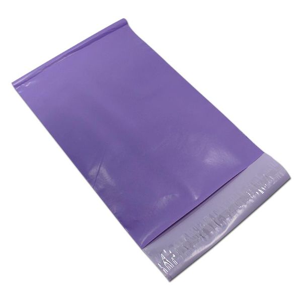 

150pcs/lot purple self adhesive post mailing package mailer bags glue seal express shipping packaging courier envelope poly bag
