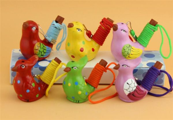 

Ceramic water bird whi tle potted warbler ong chirp home decoration figurine for children kid gift g417
