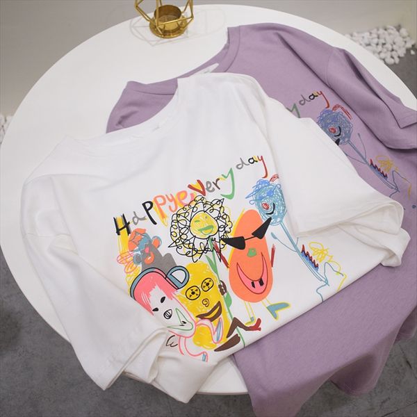 

brilliant ghost graffiti art ~ 2020 all-match loose slim short-sleeved -shirt 083 brilliant ghost graffiti art ~ 2020 all-match loose sl, White