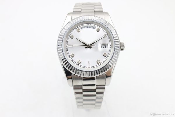 

men watches automatic watches automatic watch mans mechinal watch 40mm size sapphire glass high quality, Slivery;brown