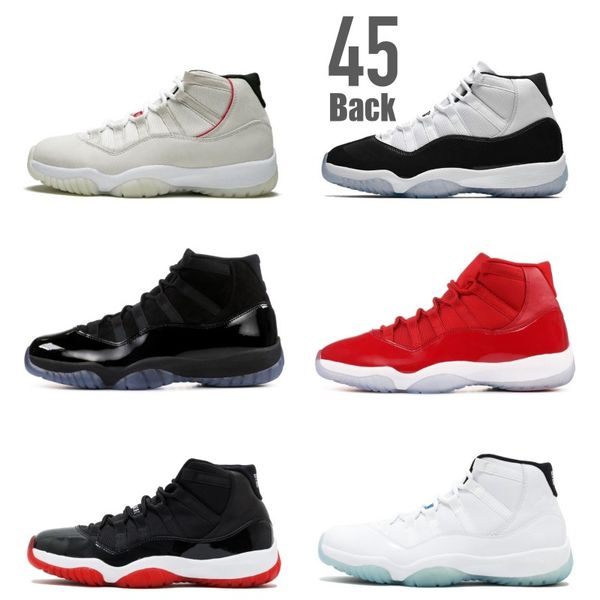 

конкорд high 45 11 xi 11s кепка и платье prm наследница тренажерный зал red chicago platinum tint space jams мужчины баскетбольная обувь спо, White;red