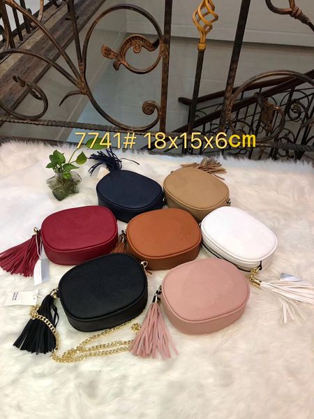 

7741 # Дизайнер Круглый женская Сумка Высокого Качества Марка Crossbody Сумка 18 смPU Кожа